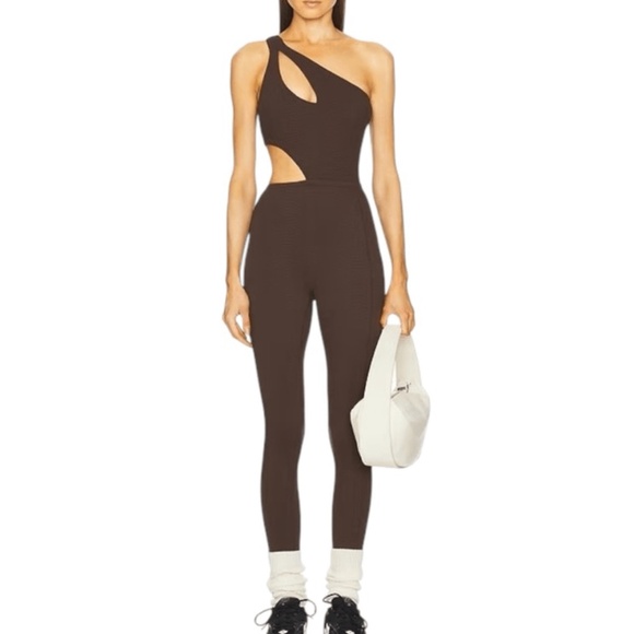 GIGI C Pants - NWT Gigi C Rory Jumpsuit Ivory Snakeskin